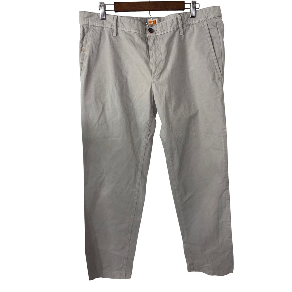 BOSS Orange Men's 36/32 Regular Fit Chino Pants Tan‎ Casual Smart